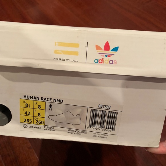 Adidas Human Race collectible sneakers,female/male,men’s 8 1/2, great condition - Picture 11 of 11